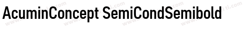AcuminConcept SemiCondSemibold字体转换